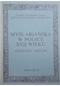 Myśl Ariańska w Polsce XVII wieku