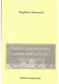 Zakres wykonywania zadań publicznych przez organy samorządów zawodowych