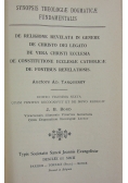 Synopsis theologiae dogmaticae 1949 r.