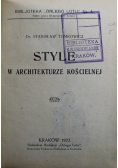 Style w architekturze kościelnej 1923 r