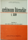 Archiwum literackie, Tom XXIV