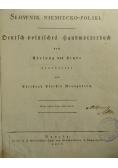 Słownik niemiecko-polski, 1823 r.