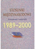 Stosunki międzynarodowe 1989 2000