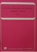 Muzyka religijna w Polsce. Materiały i studia, Tom IV
