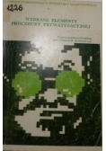 Wybrane elementy procedury prywatyzacyjnej