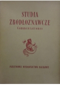 Studia źródłoznawcze .Commentationes