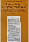 Papirusy tebańskie Antyczne źródło wiedzy o technikach artystycznych