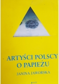Artyści Polscy o Papieżu