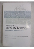 Readings in Russian Poetics