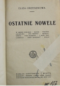Ostatnie nowele 1921 r