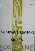 Archiwa biblioteki i muzea kościelne Tom 71