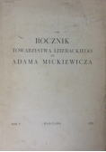 Rocznik towarzystwa literackiego im. Adama Mickiewicza