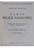 Zarys religji naukowej, 1929 r.