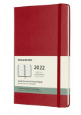 Kalendarz 2022 tygodniowy 12ML tw. scarlet red