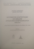 Informator statystyczny do dziejów społeczno - gospodarczych Galicji