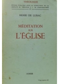 Meditation sur L'Eglise
