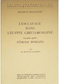 L'esclavage dans l'egypte greco romaine
