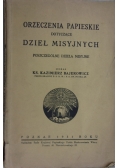 Orzeczenia papieskie dotyczące dzieł misyjnych, 1931 r.
