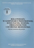 Rola powiatu w gospodarce przestrzennej