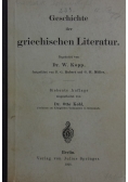 Geschichte der griechischen Literatur ,1917r.
