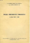Polska bibliografia teologii i prawa kanonicznego za lata 1949-1968