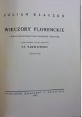Wieczory florenckie, reprint 1917r