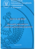 Marszałek województwa studium administracyjnoprawne