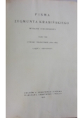 Pisma Zygmunta Krasińskiego, tom VIII, 1912 r.