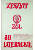 Zeszyty literackie 39
