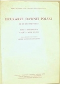 Drukarze Dawnej Polski od XV do XVIII wieku