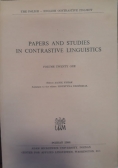 Papers and Studies in Contrastive Linguistics, tom 21