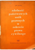 Zdolność państwowych osób prawnych w zakresie prawa cywilnego