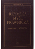 Rzymska myśl prawnicza Aforyzmy przysłowia