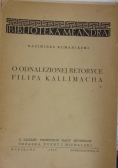 O odnalezionej retoryce Filipa Kallimacha, 1948 r.