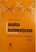 Analiza matematyczna Funkcje jednej zmiennej