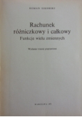Rachunek różniczkowy i całkowy