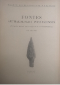 Fontes Archaeologici Posnanienses Vol. XIII (1962)