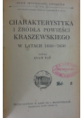 Charakterystyka i źródła powieści Kraszewskiego w latach 1830-1850