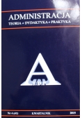 Administracja Teoria dydaktyka praktyka Nr 4