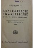 Kontemplacje ewangeliczne, tom I, 1929r