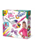 Modne brokatowe gumki do włosów