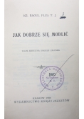Jak dobrze się modlić, 1933 r.