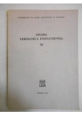 Studia germanica posnaniensia, Tom XI