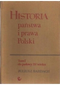 Historia państwa i prawa Polski Tom 1