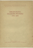 Bibliografia Filozofii Polskiej 1750 1830