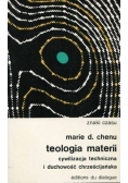 Teologia materii cywilizacja techniczna i duchowość chrześcijańska
