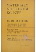 Materiały XII Plenum KC PZPR