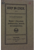 Bóstwo Chrystusa podstawową prawdą chrześcijaństwa, 1911 r.