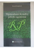 Wprowadzenie do analizy polityki zagranicznej