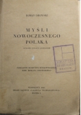 Myśli nowoczesnego polaka 1933 r.